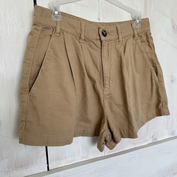 Free People Women Billie Chino Short Size 4 Medium Khaki Cotton NWOT 2.5" Inseam - Picture 6 of 6